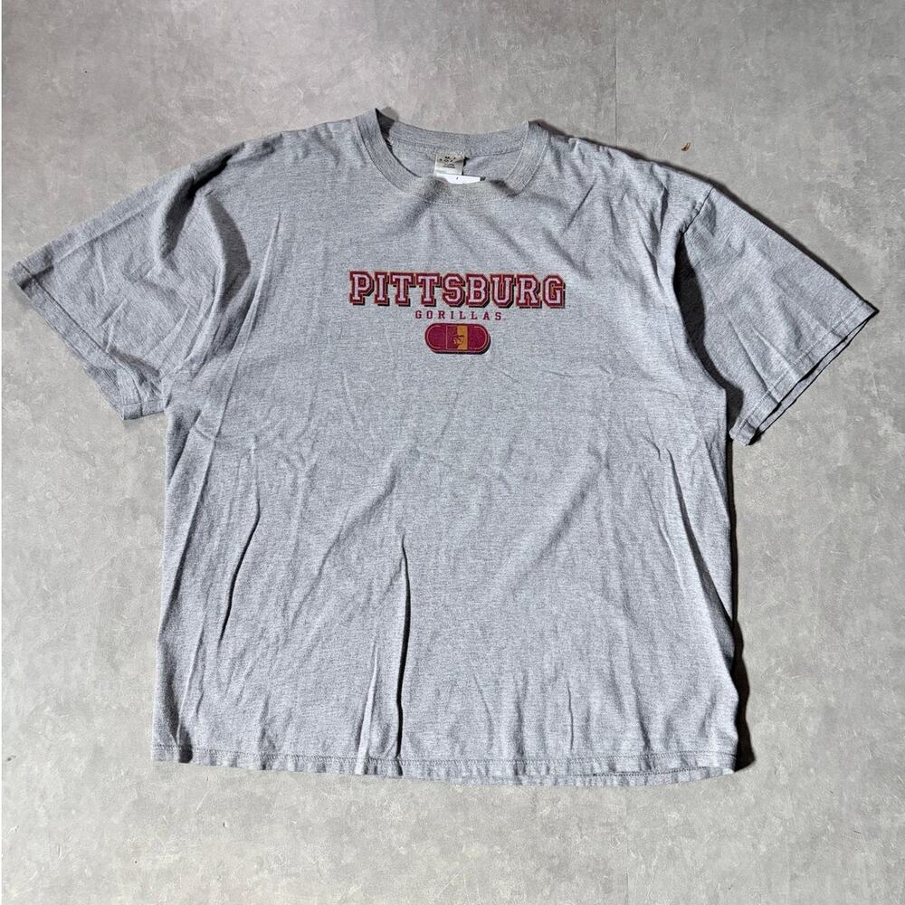 90s Vintage Pittsburgh State Gorillas Grey T-Shirt -XXL